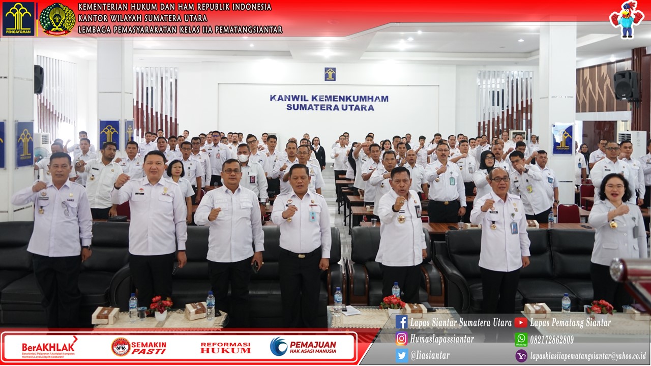 KaLapas Kelas IIA Pematangsiantar Hadiri Penutupan Kegiatan Anakabut Anggaran Tahun 2025 di Lingkungan Kantor Wilayah Kementerian Hukum dan HAM Sumatera Utara